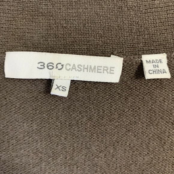 360 Cashmere 100% Cashmere Two tone Cardigan - Picture 9 of 12